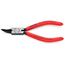 5-1/2" Internal Circlip Pliers, 12-25 mm Bore Holes, 45-Degree Angle