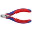 4-1/2" Electronics End Cutting Nippers w/ Multi-Component Grips, 0.6 mm Hard Max