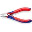 5-1/4" Electronics Diagonal Cutters, Round Head, Multi-Component Grips