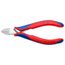 5-1/4" Electronics Diagonal Cutters, Round Head, Multi-Component Grips