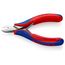4-1/2" Electronics Diagonal Cutters, Round Head w/out Bevel