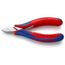 4-1/2" Electronics Diagonal Cutters, Pointed Head, w/ Multi-Component Grips