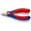 4-1/2" Electronics Diagonal Cutters, Pointed Head, Multi-Component Grips
