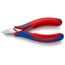 4-1/2" Electronics Diagonal Cutters, Pointed Flat Head