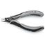 5" Precision Electronics Diagonal Cutters, Relieved Head, ESD Handles