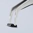 4-1/2" SMD Precision Tweezers, 45-Degree Angle, 0.33 mm Tip Width