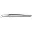4-1/2" SMD Precision Tweezers, 45-DegreeAngle, 0.5 mm Tip Width