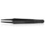 4-1/2" Plastic Gripping Tweezers w/ ESD Coating, Blunt Tips