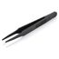 4-1/2" Plastic Gripping Tweezers w/ ESD Coating, Blunt Tips