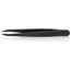 4-1/2" Plastic Gripping Tweezers w/ ESD Coating, Needle-Point Tips