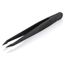 4-1/2" Plastic Gripping Tweezers w/ ESD Coating, Needle-Point Tips