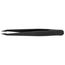 4-1/2" Plastic Gripping Tweezers w/ ESD Coating, Needle-Point Tips