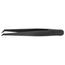 4-1/2" Plastic Gripping Tweezers w/ ESD Coating, 90-Degree Angle