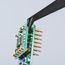 4-1/2" Plastic Gripping Tweezers w/ ESD Coating, 90-Degree Angle