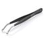4-3/4" Stainless Steel Positioning Tweezers w/ ESD Coating, Wide Tips, 35-Degree Angle