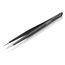 5-1/2" Stainless Steel Gripping Tweezers w/ ESD Coating, Needle-Point Tips