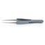 5-1/4" Premium Stainless Steel Precision Tweezers w/ ESD Rubber Handles, Pointed Tips