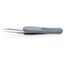 5-1/4" Premium Stainless Steel Precision Tweezers w/ ESD Rubber Handles, Pointed Tips