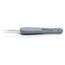 4" Premium Stainless Steel Precision Tweezers w/ ESD Rubber Handles, Blunt Tips