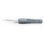 3-1/2" Premium Stainless Steel Precision Tweezers w/ ESD Rubber Handles, Needle-Point Tips