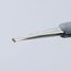 3-1/2" Premium Stainless Steel Precision Tweezers w/ ESD Rubber Handles, Needle-Point Tips