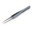 4" Premium Stainless Steel Precision Tweezers w/ ESD Rubber Handles, Pointed Tips