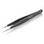 5-1/4" Stainless Steel Gripping Tweezers w/ ESD Coating, Needle-Point Tips