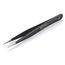 4-1/2" Stainless Steel Gripping Tweezers w/ ESD Coating, Needle-Point Tips