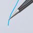 4-1/2" Stainless Steel Gripping Tweezers w/ ESD Coating, Needle-Point Tips