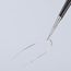 4-1/4" Stainless Steel Gripping Tweezers w/ ESD Coating, Needle-Point Tips