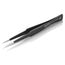 5-1/4" Stainless Steel Gripping Tweezers w/ ESD Coating, Pointed Tips