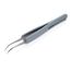 5" Premium Stainless Steel Precision Tweezers w/ ESD Coating, Needle-Point Tips, 45-Degree Angle