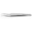 4-1/2" Stainless Steel Gripping Tweezers, Needle-Point Tips, 35-Degree Angle
