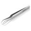 4-1/2" Stainless Steel Gripping Tweezers, Needle-Point Tips, 35-Degree Angle