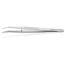 6" Stainless Steel Gripping Tweezers, Pointed Tips, 25-Degree Angle
