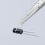 6" Stainless Steel Gripping Tweezers, Pointed Tips, 25-Degree Angle