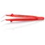 6" Stainless Steel Insulated Gripping Tweezers, 30-Degree Angle