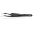 4-3/4" Stainless Steel Gripping Tweezers w/ ESD Coating, Needle-Point Tips, 35-Degree Angle