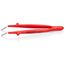 5-1/2" Stainless Steel Insulated Gripping Tweezers, 30-Degree Angle