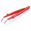 5-1/2" Stainless Steel Insulated Gripping Tweezers, 30-Degree Angle