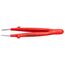 5-3/4" Stainless Steel Insulated Gripping Tweezers, Blunt Tips