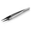 5-1/4" Premium Stainless Steel Gripping Tweezers w/ Replaceable Pointed Tips, Extra-Fine