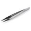 5-1/4" Premium Stainless Steel Gripping Tweezers w/ Replaceable Pointed Tips, Robust