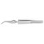 4-1/2" Premium Stainless Steel Cross-Over Gripping Tweezers, Needle-Point Tips, 45-Degree Angle