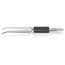 6-1/4" Stainless Steel Gripping Cross-Over Tweezers, Blunt Tips, 40-Degree Angle