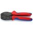 8-1/2" PreciForce Crimping Pliers for Non-Insulated Open Plug-Type Connectors, 4.8 and 6.3 mm