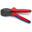 8-1/2" PreciForce Crimping Pliers for Non-Insulated Open Plug-Type Connectors, 4.8 and 6.3 mm