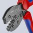 8-1/2" PreciForce Crimping Pliers for Non-Insulated Open Plug-Type Connectors, 4.8 and 6.3 mm