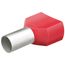 18 AWG (1.0 mm2) Twin Wire End Ferrule With Collar