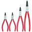 4 Piece 45-Degree Internal Snap Ring Set